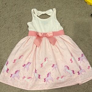 Unicorn print dress Sz 4